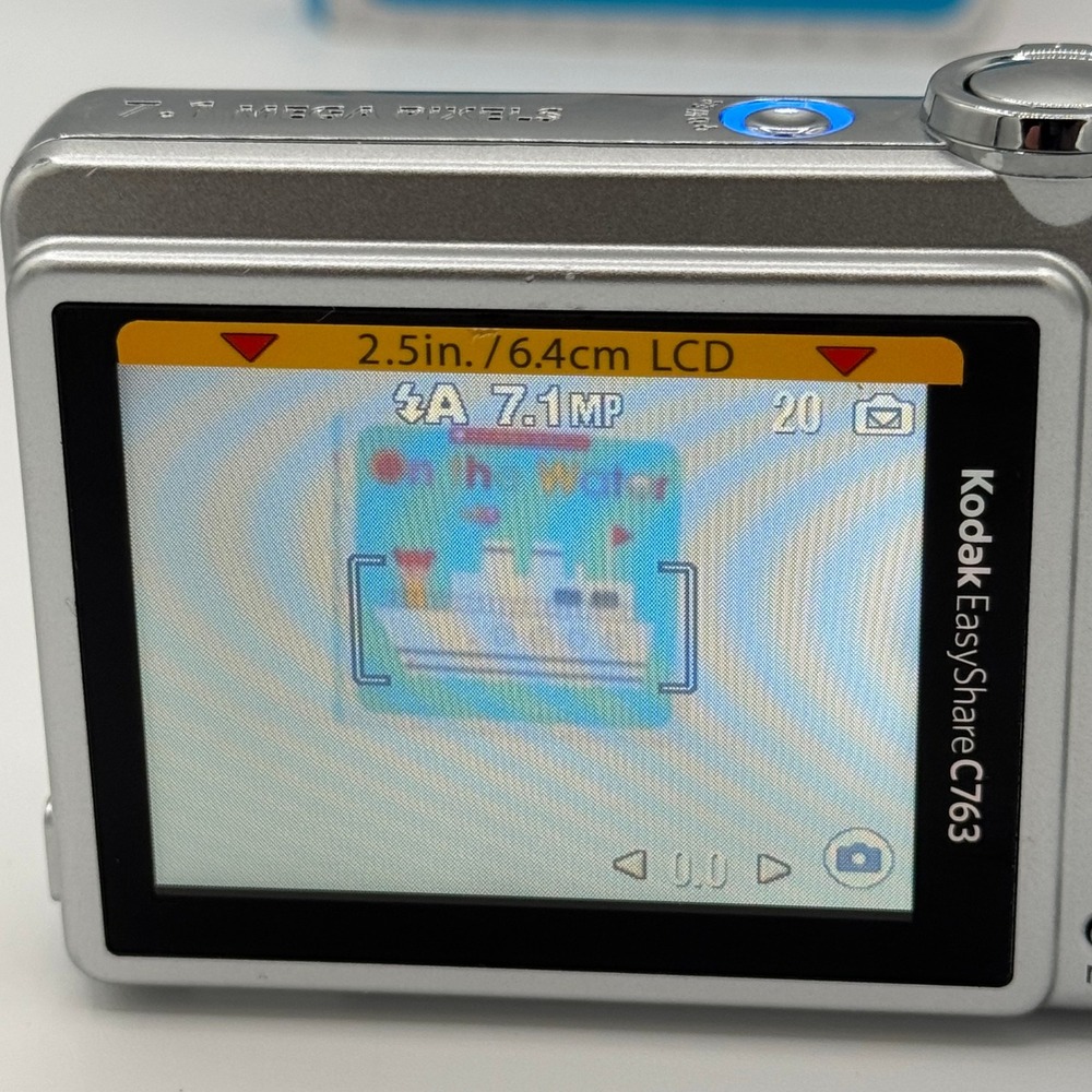 Kodak EasyShare C763 Silver 7.1MP Digital Camera 3x Optical Zoom Vintage Y2K - Picture 6 of 7